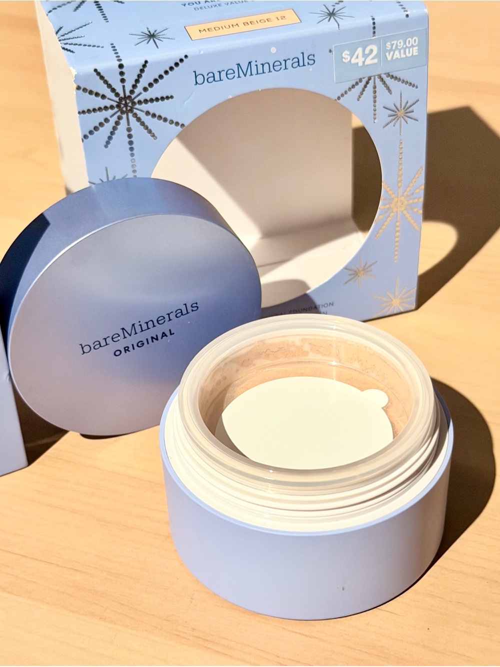 NEW bareMinerals Original Loose Mineral Foundation Medium Beige 12 JUMBO size - Picture 4 of 6